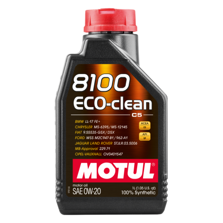 8100 eco-clean 0w20 lubricating oil for petrol and diesel engines