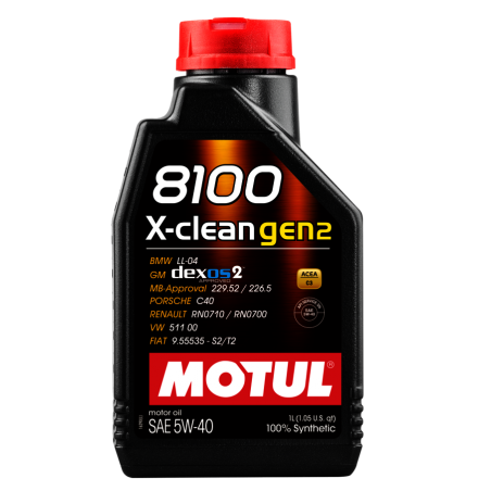 olej smarujący motul 8100 x-clean gen2 5w40