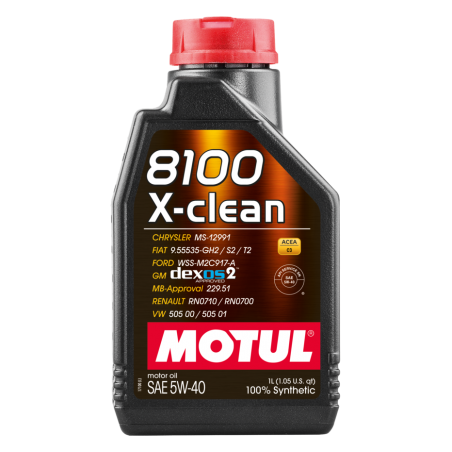 motor lubricating oil motul 8100 x-clean c3 5w40 1l