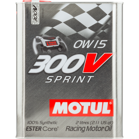 racing engine oil 300v sprint 0w-15 2l - motul