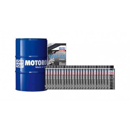 synthetic oil drum pack + engine cleaner 205 l 10w-40 | 24 u 250 ml