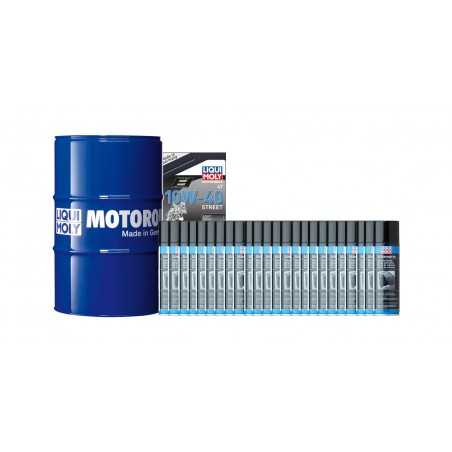 synthetisches ölfass + silikonbehandlung 205l 10w-40 | 24 u 300 ml