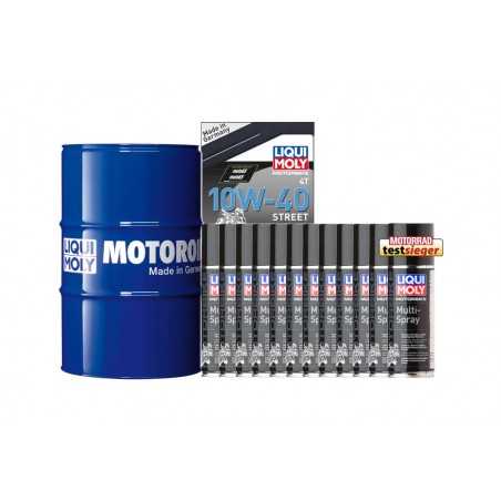 pack bidon aceite sintetico + multiusos 60 l 10w-40 | 12 u 200 ml