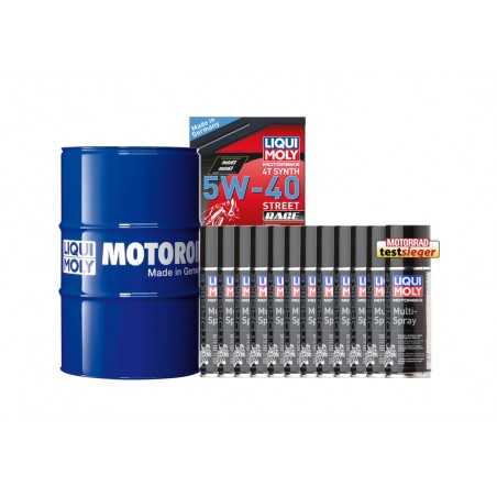 synthetic + multipurpose oil drum pack 60 l 5w-40 | 12 u 200 ml