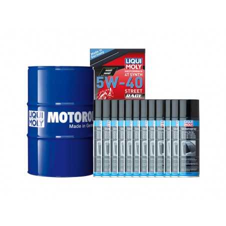 synthetisches ölfass + silikonbehandlung 60 l 5w-40 | 12 u 300 ml