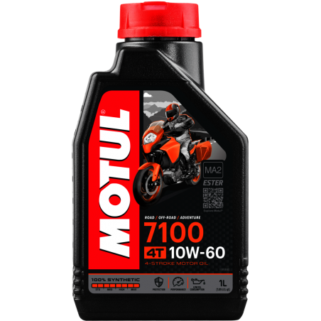 lubricating oil 4t 7100 10w60 1l - 100% synthetic with fuel savings based on ester technology