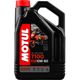 MOTUL Aceite lubricante 4T 7100 10W60 4L para motocicletas de alto rendimiento 104101