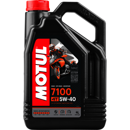 motul 4t 7100 5w40 4l smeermiddel - synthetisch smeermiddel