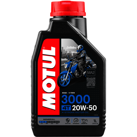 lubricating oil 4t 3000 20w50 1l motul - mineral lubricant for motor