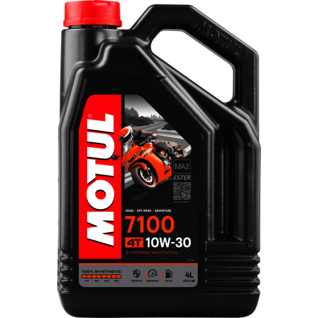 4t lubricating oil 7100 10w30 4t 4l - 100% synthetic and fuel economy