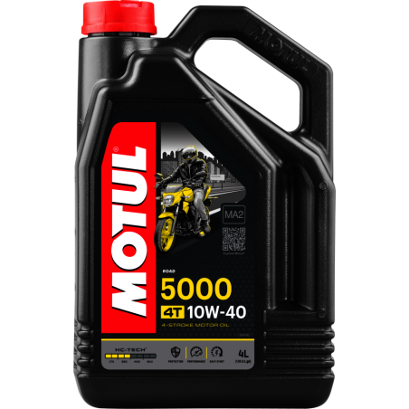 smøreolie til motorcykelmotor 4t motul 5000 10w40 4l