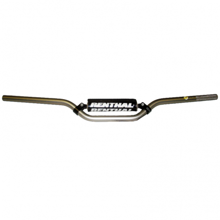 handlebar trial 5.0 silver with black pad 660-01-si-04-254