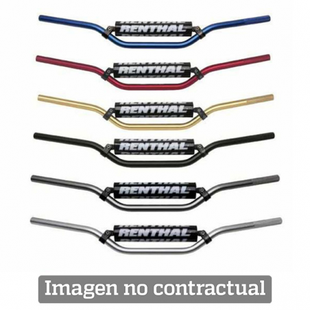 handlebar quad medium silver with black pad 677-01-si-03-219