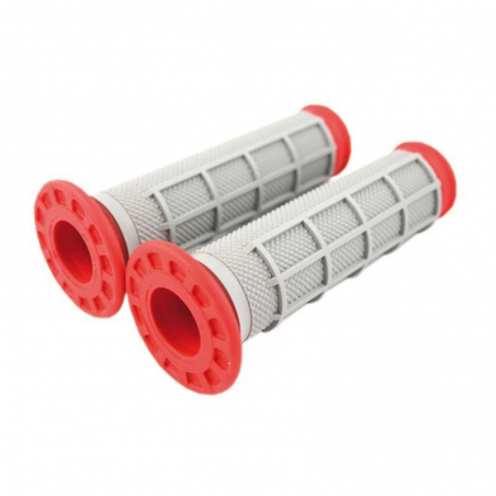 grips dual atv full diamond red g169