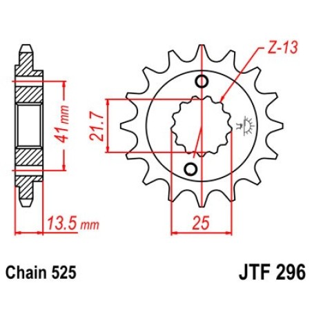 piñón delantero para motocicletas