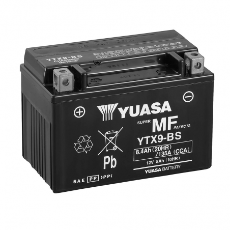 bateria ytx9-bs combipack com eletrólito - substitui ytx9-bs