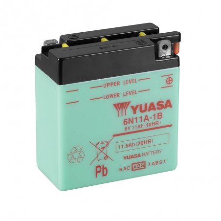 batteri 6n11a-1b dry charged (sin electrolito)