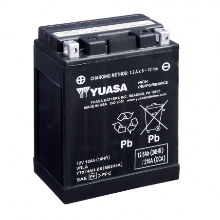 batteri ytx14ah-bs combipack (con electrolito)