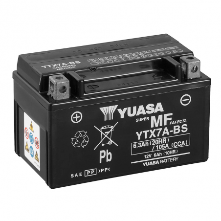 batteri ytx7a-bs combipack (con electrolito)