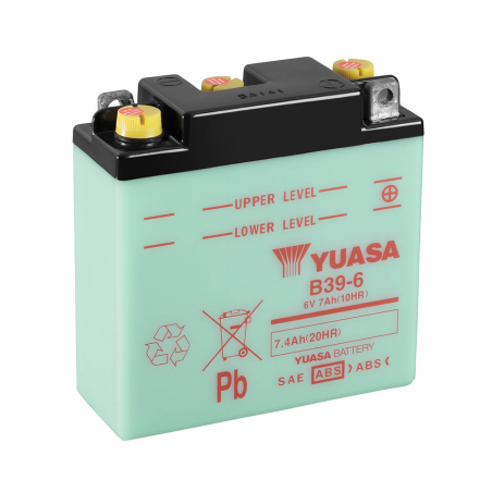 μπαταρία b39-6 dry charged (sin electrolito)