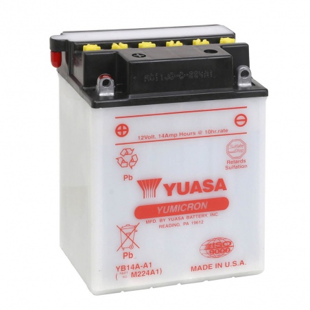 batterij yb14a-a1 dry charged (sin electrolito)