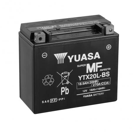 bateria ytx20l-bs combipack com eletrólito para substituir modelos convencionais