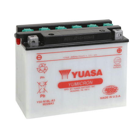 akku y50-n18l-a3 dry charged (sin electrolito)