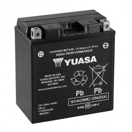 batterij ytx20ch-bs combipack (con electrolito)
