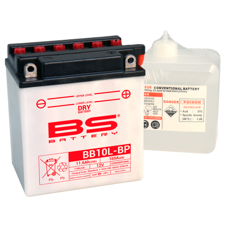 batteri bs battery bb10l-bp fresh pack 12v 11.6ah