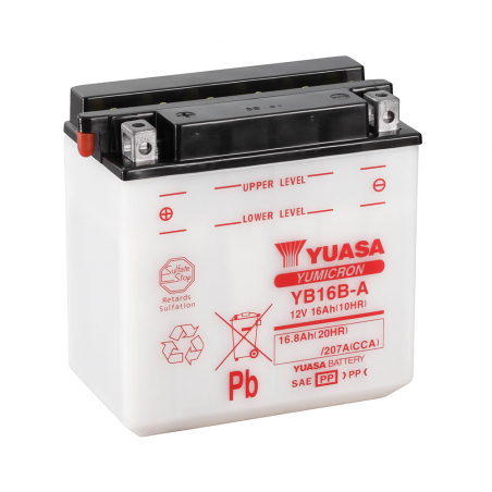 batteria yb16b-a dry charged (sin electrolito)