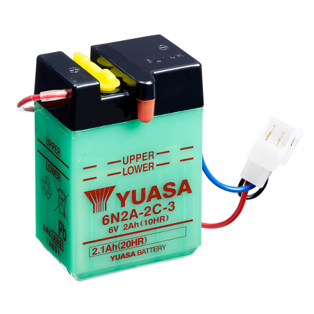 yuasa batteri 61405 6n2a-2c-3 dry charged (sin electrolito)