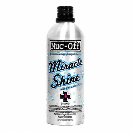 miracle shine moto polonês com cera de carnaúba da muc-off - 500ml