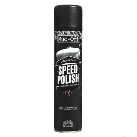 spray polidor motocicleta muc-off com cera de carnaúba - 400ml