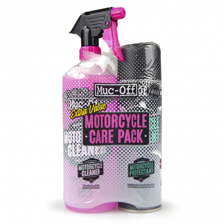 kit de duo de soins moto (motorcycle protectant + cleaner) care pack