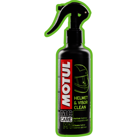 hull and screen cleaner motul mc care m1 helmet & visor clean 0,25l