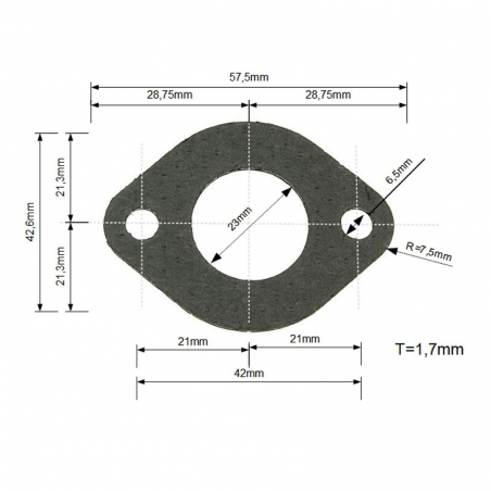 exhaust gasket for all yasuni 2t models