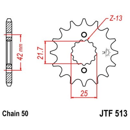 piñón de ataque de transmisión delantero smc420