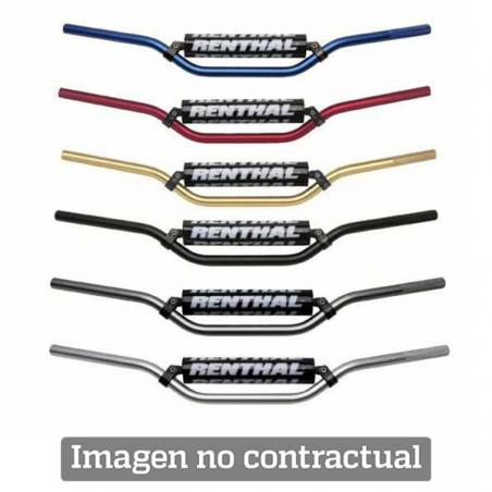 motocross handlebar carmichael titanium with black pad 971-08-tt-01-185