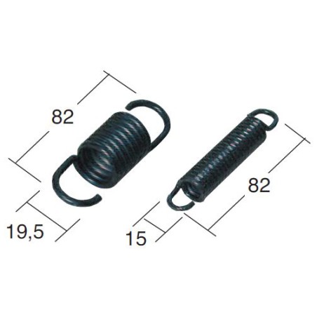 set, ressorts pour chevalet, central buzzetti