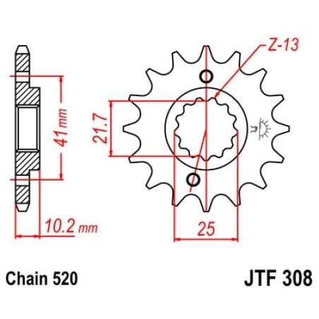 piñón de ataque jt sprockets para motocicletas - diseño ligero y duradero