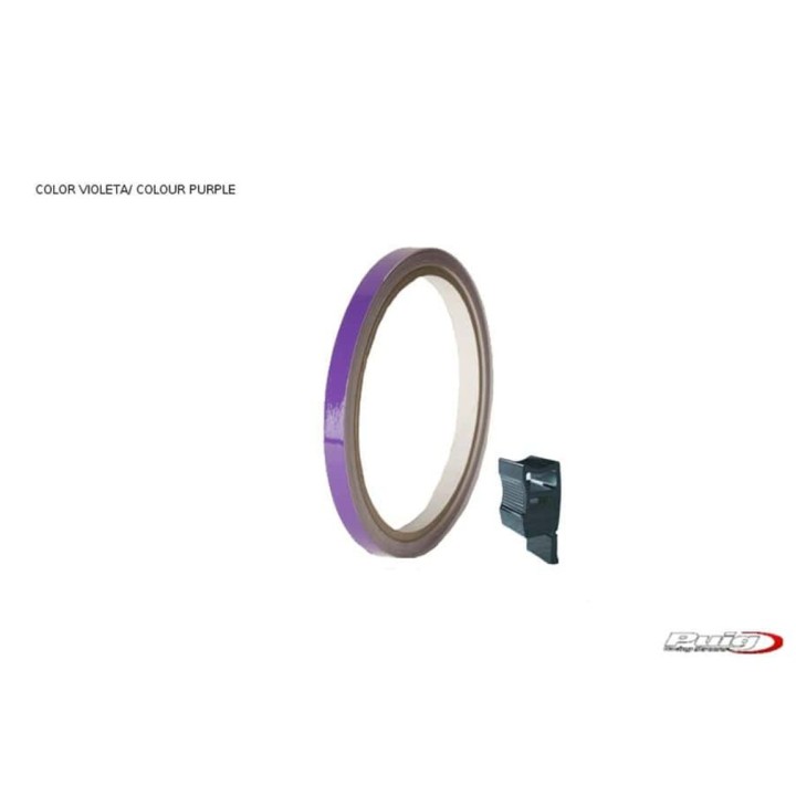 PUIG Rollo de tiras fluorescentes para llantas moto 4542