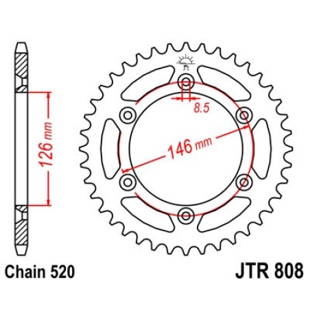 corona plato transmision trasero