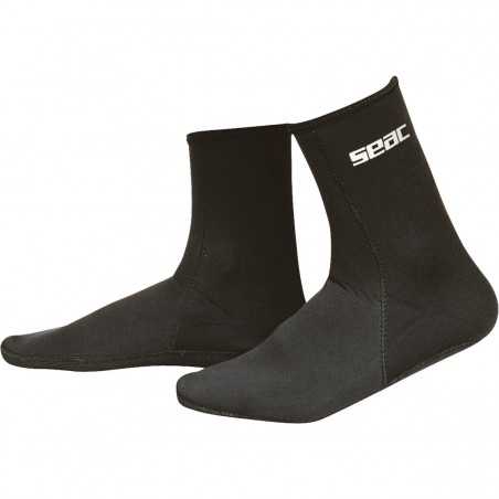 neoprene socks for diving and water sports - seac socks standard socks hd 2.5mm