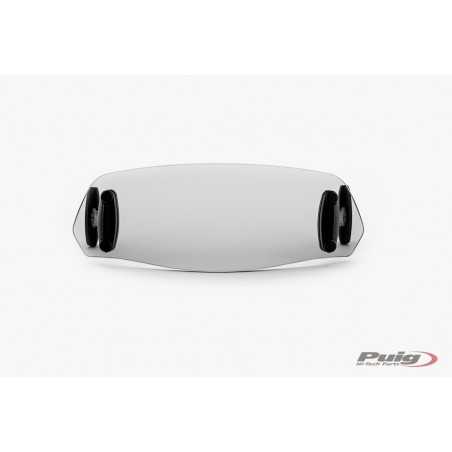 multi-adjustable air deflector visor for motorcycle screens
