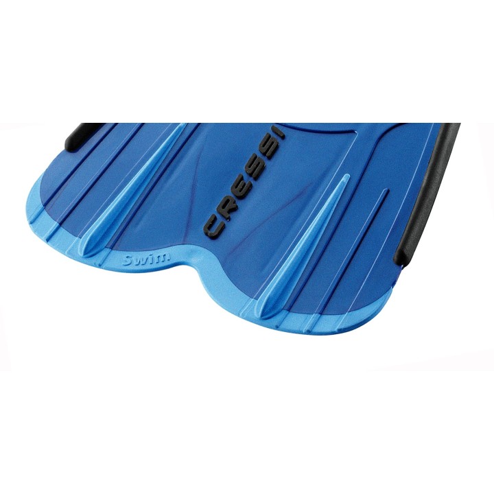 CRESSI Aletas snorkeling y natación AGUA SHORT, pala en polipropileno irrompible, calzante elastómero de gran flexibilidad FDN 2