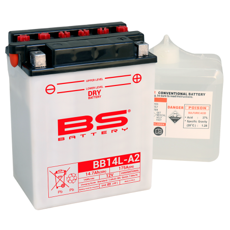 bateria bs bb14l-a2 fresh pack 12v 14,7ah com eletrólito