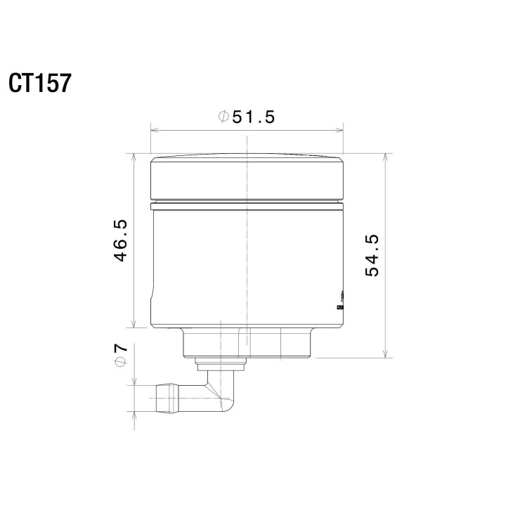 RIZOMA Front brake fluid reservoir NOTCH CT157