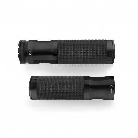 punhos de alumínio mecanizado e punhos de borracha sport line ø 25,4 mm