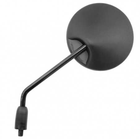 vicma left rearview mirror for handlebar - m10/m12.5 thread - 125mm diameter - ce homologation - color black