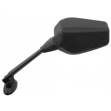 oem type left rearview mirror for motorcycle - carbon color